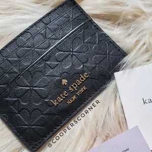 NEW Kate Spade Embossed Slim Card Holder